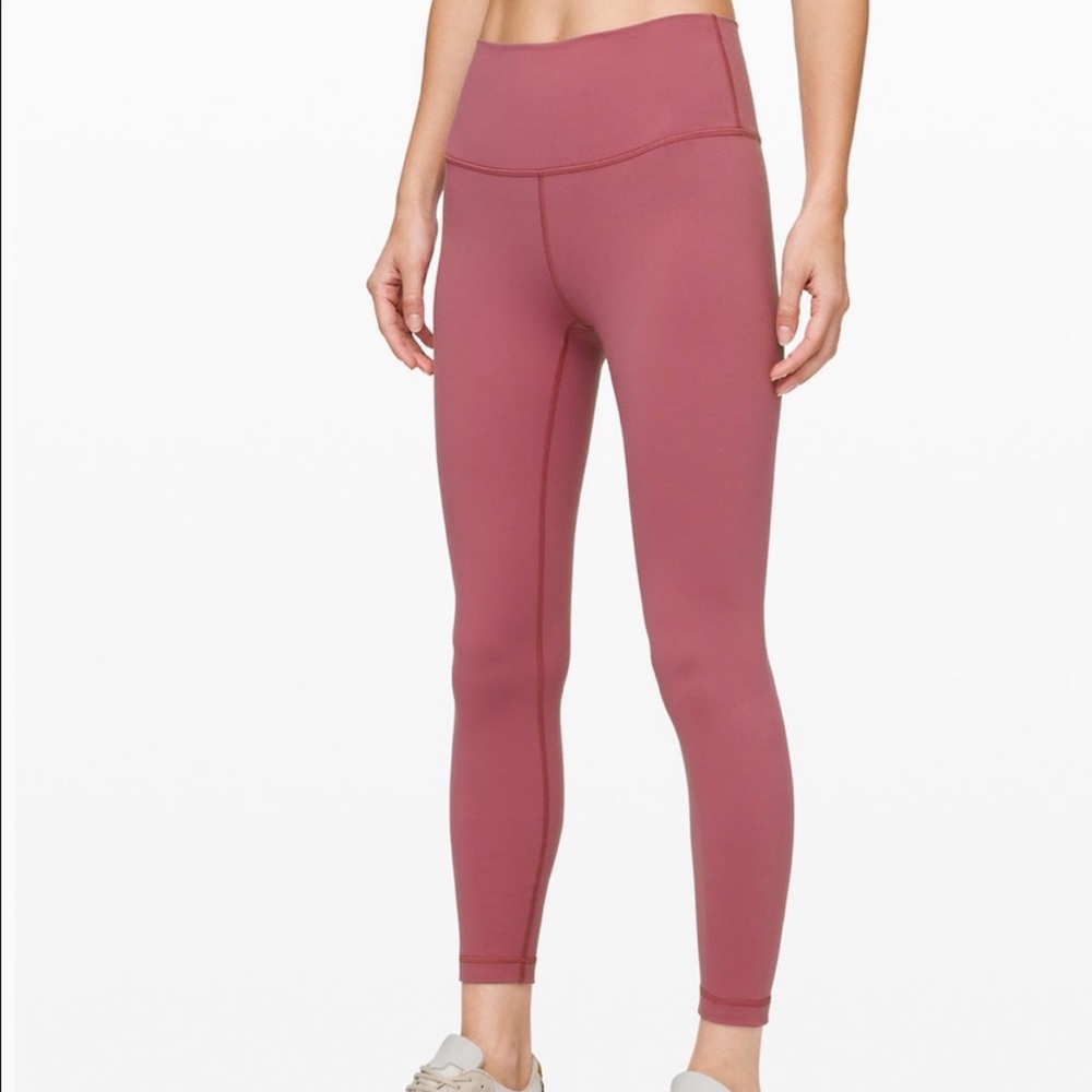 Lululemon Wunder Under Leggings Moss Rose